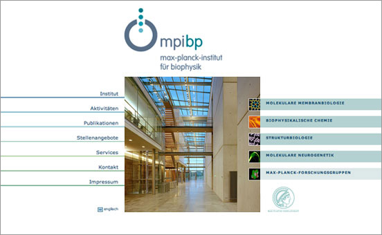 Homepage f&uuml;r das Max-Planck-Institut f&uuml;r Biophysik